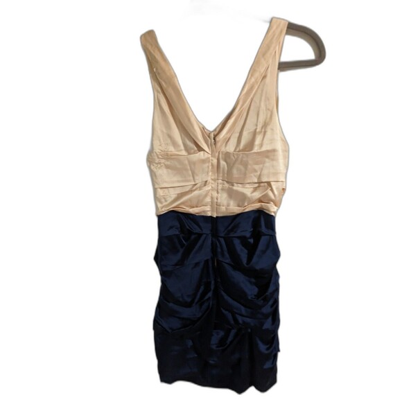 Express Color Block Sheath Dress Size 8 Pink Purple Chiffon Party Dress - Picture 3 of 5